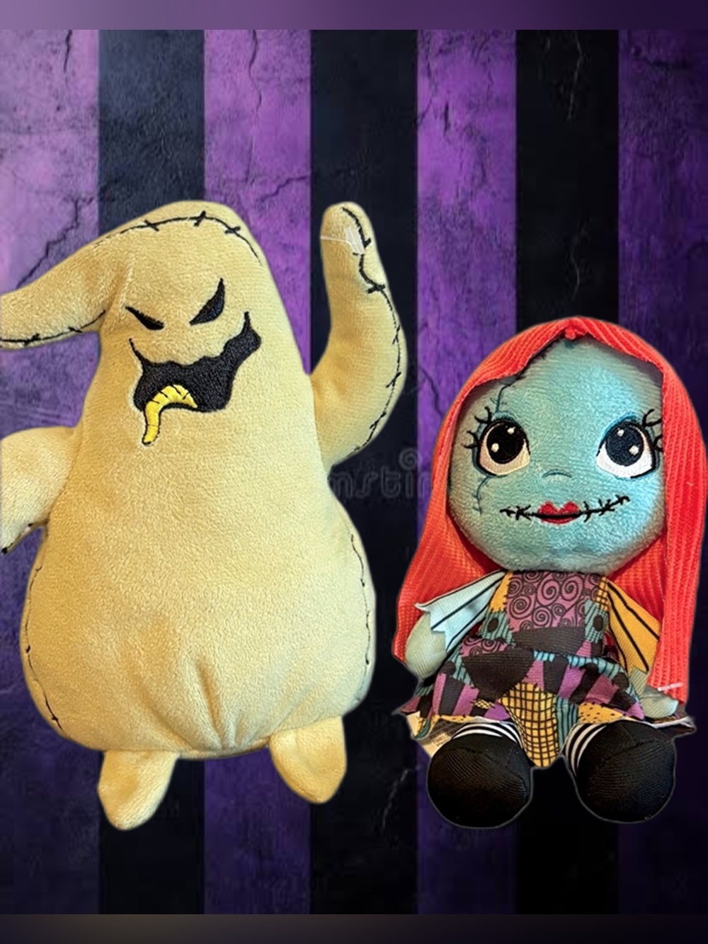 Disney Oogie Boogie and Sally Plush Toy Set Nighmare Before Christmas NWOT